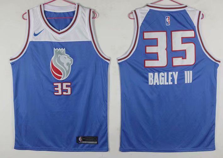 Men Sacramento Kings #35 Bagley iii Blue Game Nike NBA Jerseys